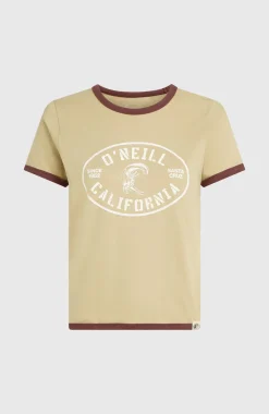 DamesO'Riginals Front-Print T-shirt| Beige