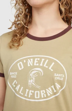 DamesO'Riginals Front-Print T-shirt| Beige