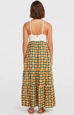 DamesO'Riginals maxi-jurk| Groen