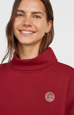 DamesO'Riginals sweater met hoge hals| Rood