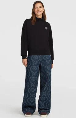DamesO'Riginals sweater met hoge hals| Zwart