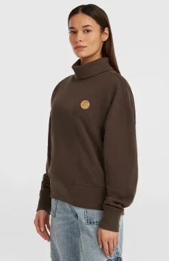 DamesO'Riginals sweater met hoge hals| Bruin