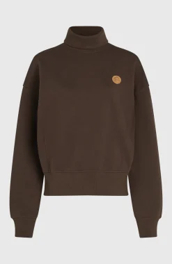 DamesO'Riginals sweater met hoge hals| Bruin