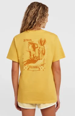 DamesO'Riginals Vintage Graphic T-shirt| Geel