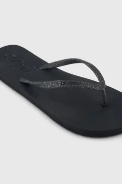 DamesProfile Glitter slippers| Zwart