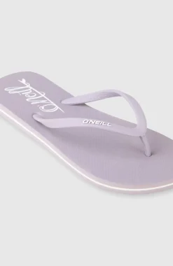 DamesProfile Script Logo Sandals| Paars