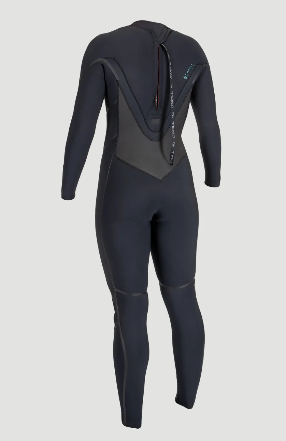 DamesPsycho Tech 5/4mm Back Zip Full Wetsuit| Zwart