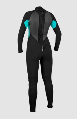 DamesReactor-2 3/2 Back Zip Full Wetsuit| Zwart