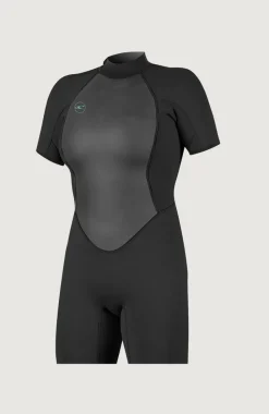DamesReactor-2 2mm Back Zip Shortsleeve Spring Wetsuit| Zwart