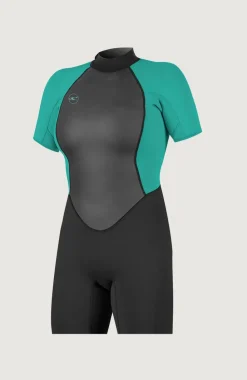 DamesReactor-2 2mm Back Zip Shortsleeve Spring Wetsuit| Zwart