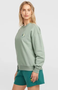 DamesSummer Musthave Crewneck sweater| Groen