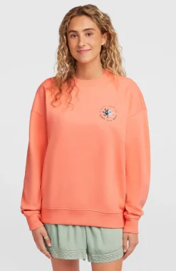 DamesSummer Musthave Crewneck sweater| Oranje