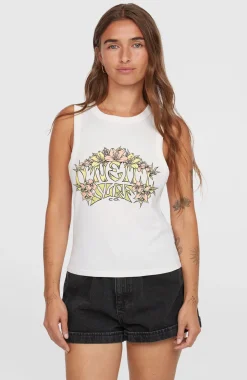 DamesSummer Must Haves Graphic tanktop| Wit