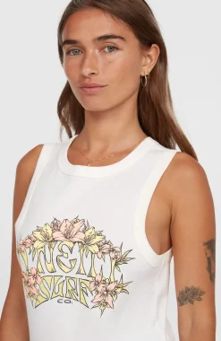 DamesSummer Must Haves Graphic tanktop| Wit