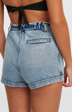 DamesTasia Denim short| Blauw