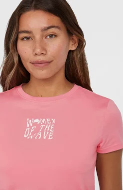 DamesWomen of the Wave T-shirt| Roze