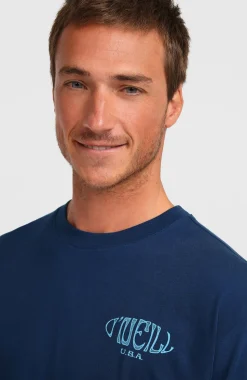 HerenBox Logo T-shirt| Blauw