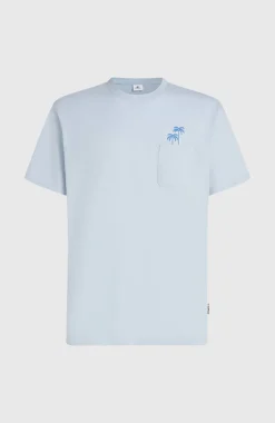 HerenChest Pocket T-shirt| Blauw