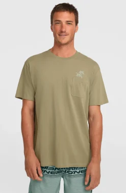 HerenChest Pocket T-shirt| Groen