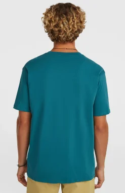HerenChest Print T-shirt| Groen