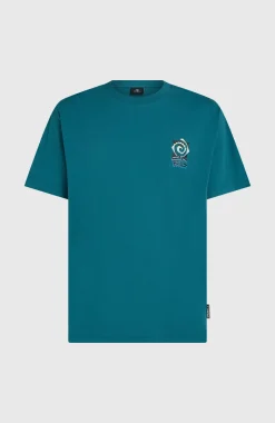HerenChest Print T-shirt| Groen