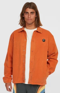 HerenCord Coach jas| Oranje