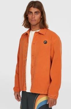 HerenCord Coach jas| Oranje