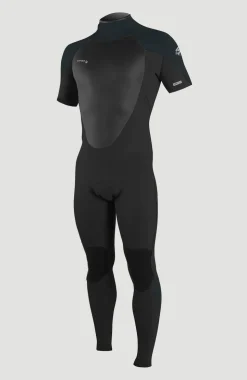 HerenEpic 3/2mm Back Zip Shortsleeve Full Wetsuit Herren| Zwart