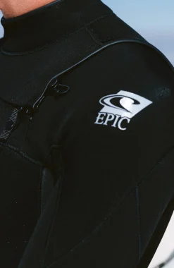 HerenEpic 4/3mm Chest Zip Full Wetsuit| Zwart