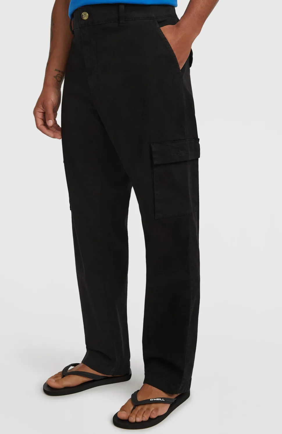 HerenEssentials cargobroek| Zwart