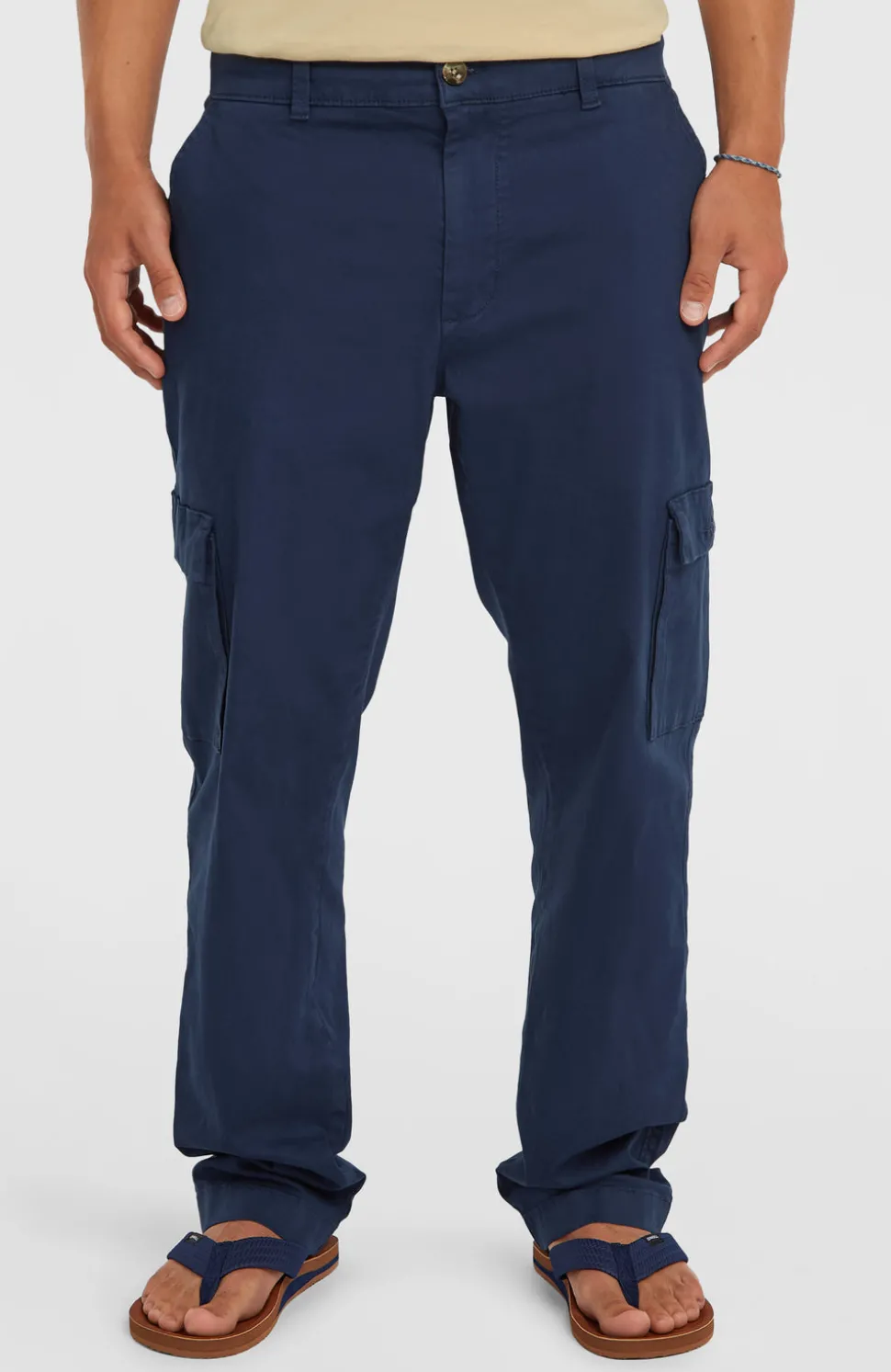 HerenEssentials cargobroek| Blauw