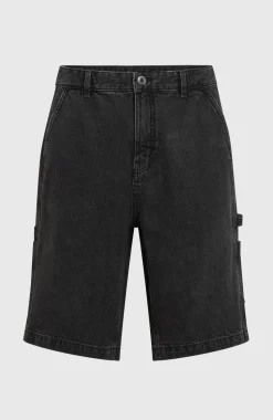 HerenEssentials Denim short| Zwart