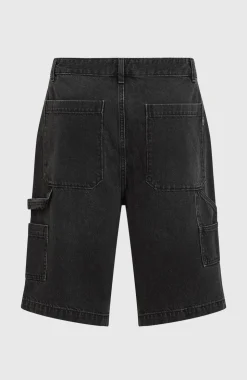 HerenEssentials Denim short| Zwart