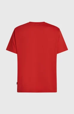 HerenEssentials 90s Logo T-shirt| Rood