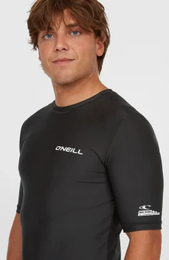 HerenEssentials uv shirt met korte mouwen| Zwart