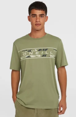 HerenFront Graphic T-shirt| Groen