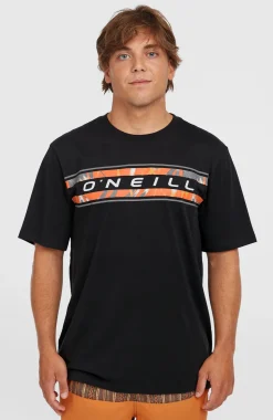 HerenFront Graphic T-shirt| Zwart