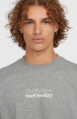 HerenFuture Surf Society Crew sweater| Grijs