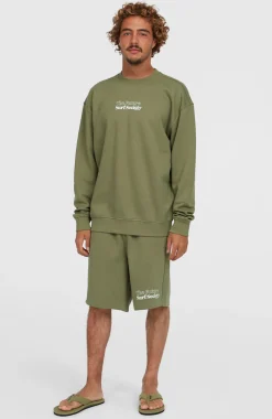 HerenFuture Surf Society Crew sweater| Groen