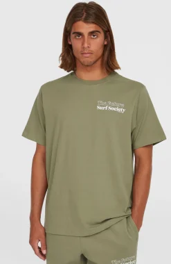HerenFuture Surf Society T-shirt| Groen