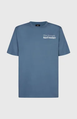 HerenFuture Surf Society T-shirt| Blauw