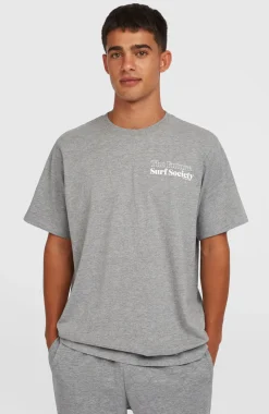 HerenFuture Surf Society T-shirt| Grijs