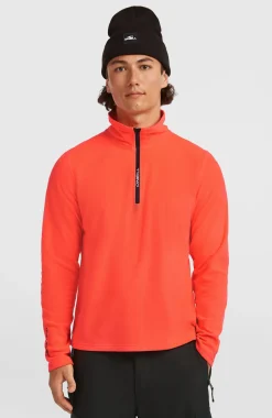 HerenFWC'Cruz Jack's Polartec® fleecetrui met halve rits| Rood