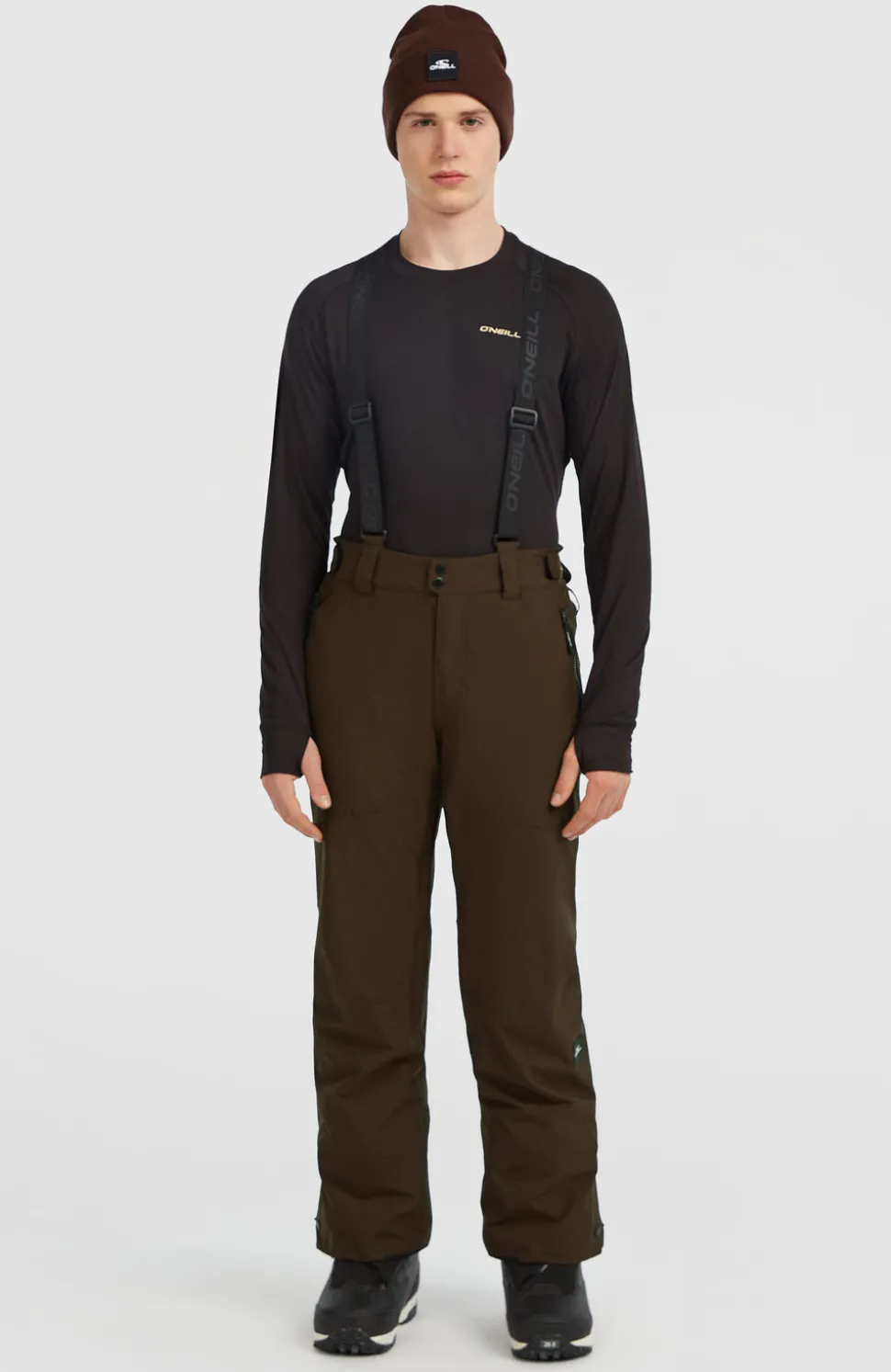 HerenFWC'Cruz wintersportbroek met bretels| Bruin