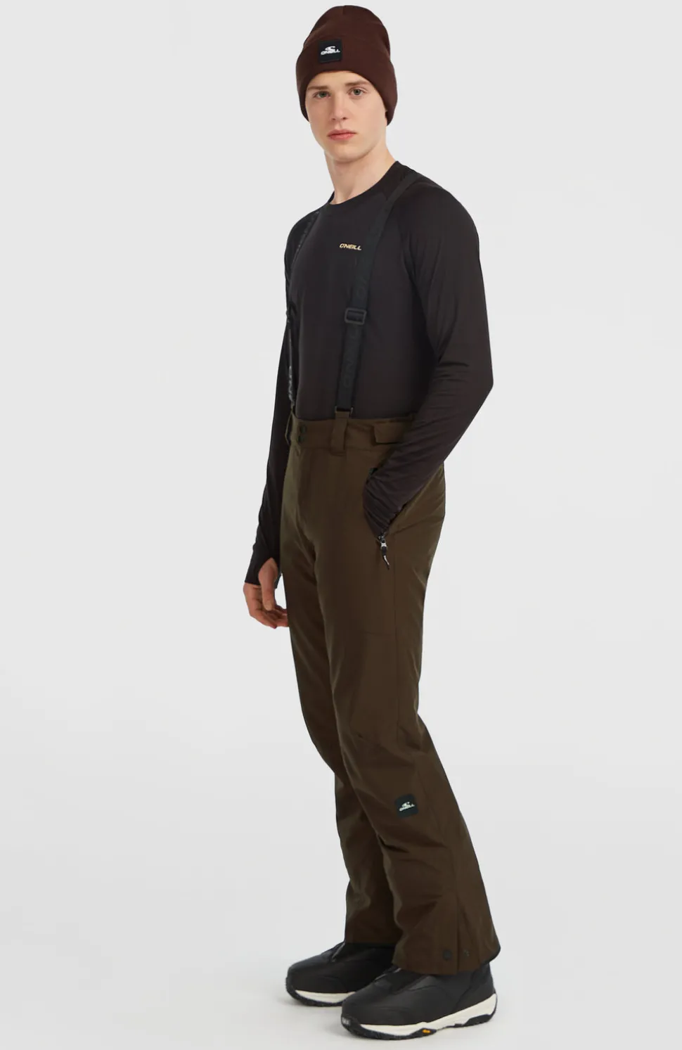HerenFWC'Cruz wintersportbroek met bretels| Bruin