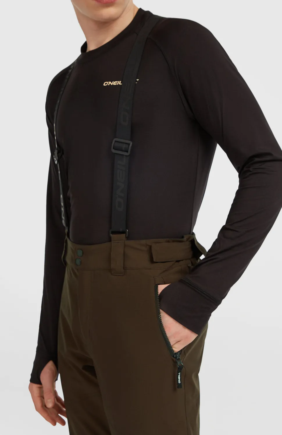 HerenFWC'Cruz wintersportbroek met bretels| Bruin