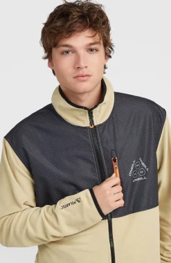 HerenFWC'Peak Polartec® Hyperfleece vest met volledige rits| Beige Mix