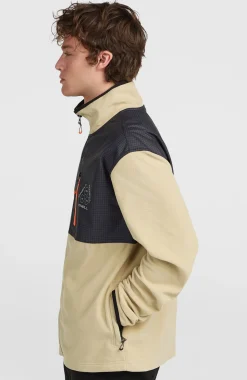 HerenFWC'Peak Polartec® Hyperfleece vest met volledige rits| Beige Mix