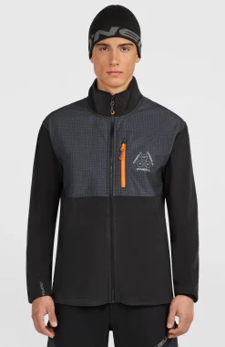 HerenFWC'Peak Polartec® Hyperfleece vest met volledige rits| Zwart Mix