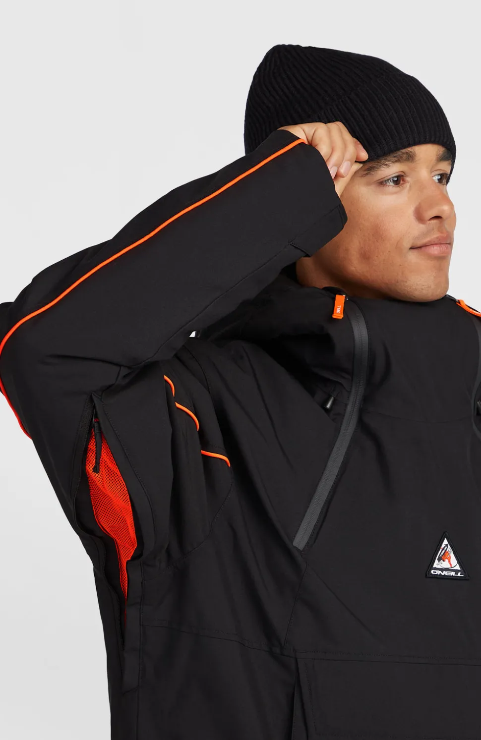 HerenFWC'Play Asymmetric wintersportjas| Zwart